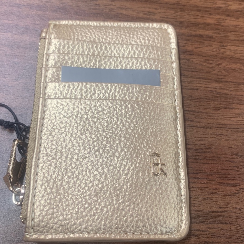 🍀4 for $25🍀 Parfois Gold Card and Coin Holder Wallet